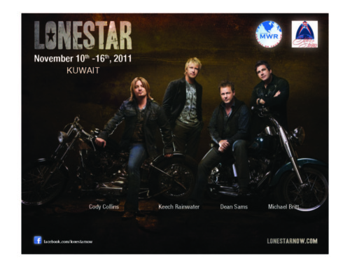 LONESTAR TRAVELS TO KUWAIT TO ENTERTAIN TROOPS WHO WILL BE  RETURNING HOME FROM IRAQ